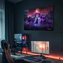 Quadro Metálico Sung Jin-woo IA Art Anime Solo Leveling Full HD Brilhante Pôster Oficial