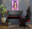 Quadro Metalizado Nezuko Art Demon Slayer Placa Decorativa Brilhante