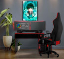 Quadro Metalizado Deku Midorya My hero academia Anime Placa Decorativa Brilhante