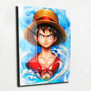 Quadro Metalizado Luffy One Piece Placa Decorativa Brilhante