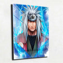 Quadro Metalizado Jiraya Naruto Anime Placa Decorativa Brilhante