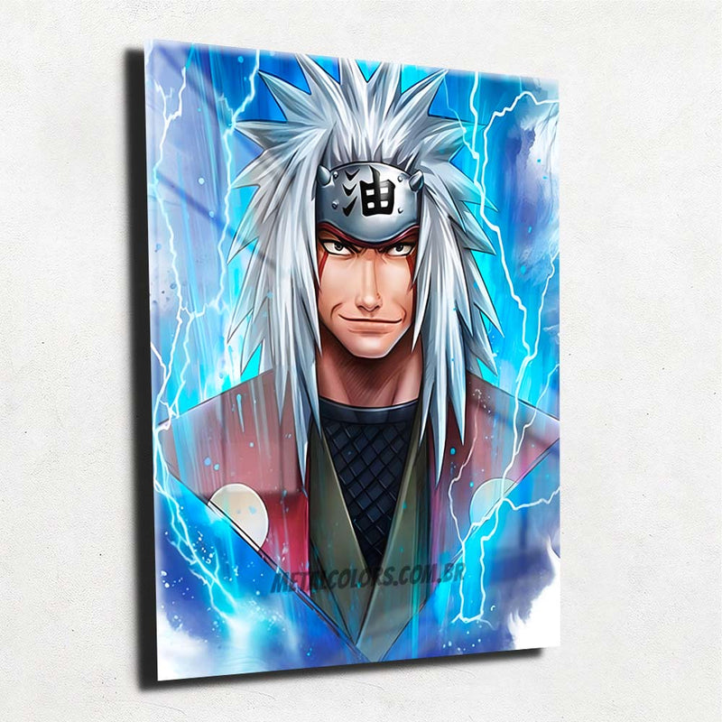 Quadro decorativo Poster Jiraya Naruto Anime Desenho Arte para