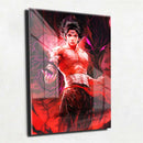 Quadro Metalizado Hiei Yu Yu Hakusho art Placa Decorativa Brilhante