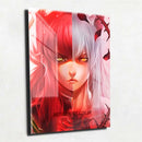 Quadro Metalizado Kurama Yu Yu Hakusho Placa Decorativa Brilhante