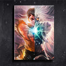Quadro Metalizado Yusuke Demon Yu Yu Hakusho Placa Decorativa Brilhante