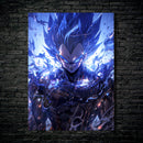 Quadro Metálico Vegeta Ego IA Art Anime Dragon Ball Full HD