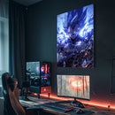 Quadro Metálico Vegeta Ego IA Art Anime Dragon Ball Full HD