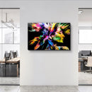 Quadro Metalizado Mulher Colorido