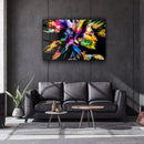 Quadro Metalizado Mulher Colorido