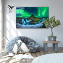 Quadro Metalizado Aurora Boreal Paisagem