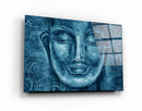 Quadro Metalizado Buda Azul Decoração Mantra