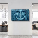Quadro Metalizado Buda Azul Decoração Mantra