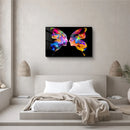 Quadro Metalizado Face Color Borboleta Decoração
