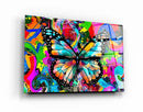 Quadro Metalizado Borboleta Color Decoração