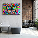 Quadro Metalizado Borboleta Color Decoração