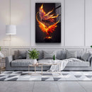 Quadro Metalizado Guardas Passaros Coloridos Decoração