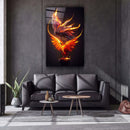 Quadro Metalizado Guardas Passaros Coloridos Decoração