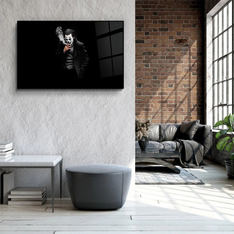 Quadro Metalizado Moderno Decoração Coringa Black Joker