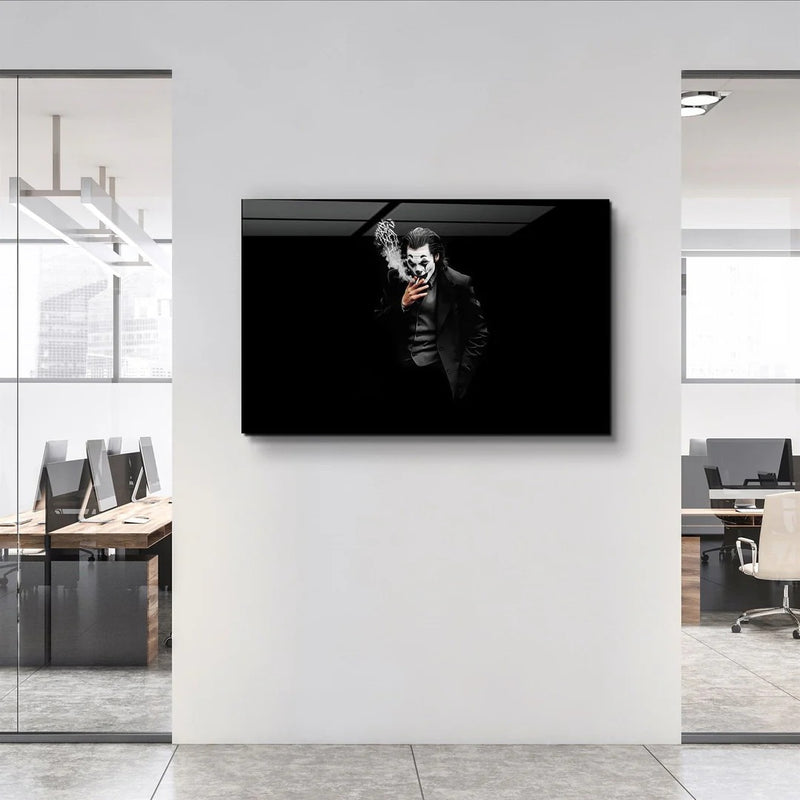 Quadro Metalizado Moderno Decoração Coringa Black Joker