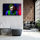 Quadro Metalizado Moderno Decoração Coringa Black Joker Colorido