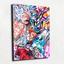 Quadro Metalizado Luffy Gear 5 Nika One Piece Anime Placa Decorativa Brilhante