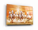 Quadro Metalizado Moderno Decoração Cavalos Horses Brancos