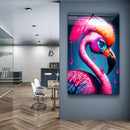 Quadro Metalizado Flamingo