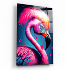 Quadro Metalizado Flamingo