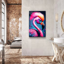 Quadro Metalizado Flamingo