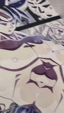 Quadro Goku Instinto Superior Dragon Ball Anime Placa Decorativa Metalizado Brilhante