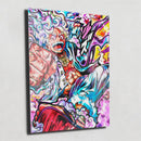Quadro Metalizado Luffy Gear 5 Nika One Piece Anime Placa Decorativa Brilhante