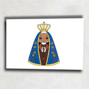Quadro Metalizado Nossa Senhora Aparecida Decorativa Brilhante