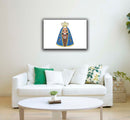 Quadro Metalizado Nossa Senhora Aparecida Decorativa Brilhante