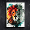 Quadro Metalizado Juba Leão de Judá Brilhante