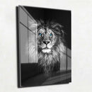 Quadro Metalizado Leão Brilhante Black