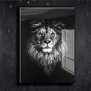 Quadro Metalizado Leão Brilhante Black