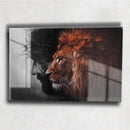 Quadro Metalizado Leão de Judá/ Cristo Brilhante