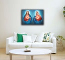 Quadro Metalizado Sagrado Coração de Jesus Decorativa Brilhante