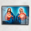 Quadro Metalizado Sagrado Coração de Jesus Decorativa Brilhante