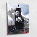 Quadro Metalizado Geralt de Rívia The Witcher Jogo Game Placa Decorativa Brilhante