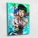 Quadro Metalizado Yusuke Yu Yu Hakusho Anime Placa Decorativa Brilhante