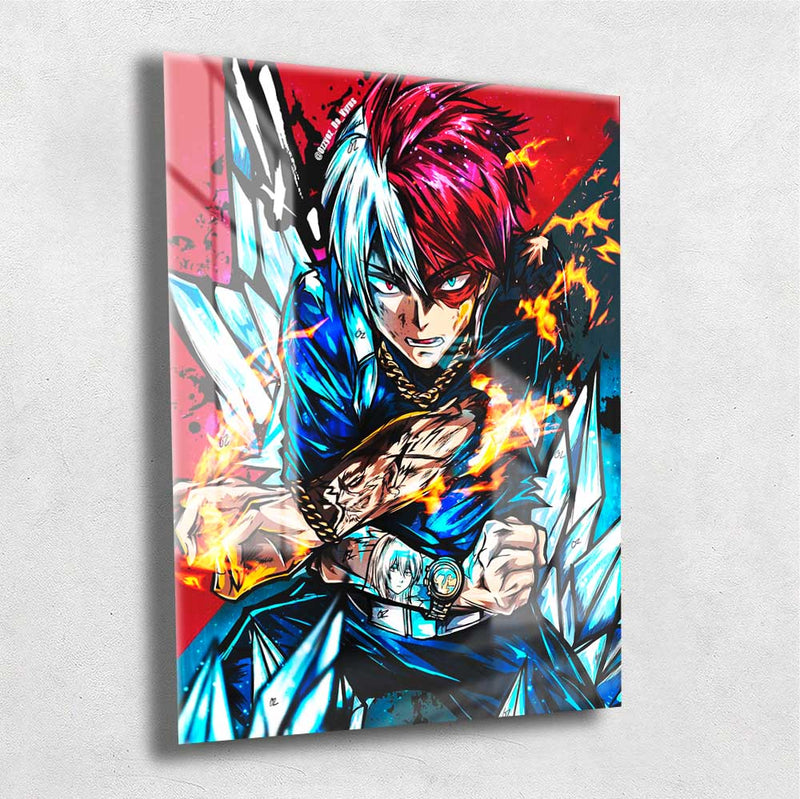 MY HERO Academia Shouto Todoroki Pinturas penduradas Tela do pôster de  rolagem de anime, pinturas penduradas decoração de parede decoração de tela  à prova d'água Personagens