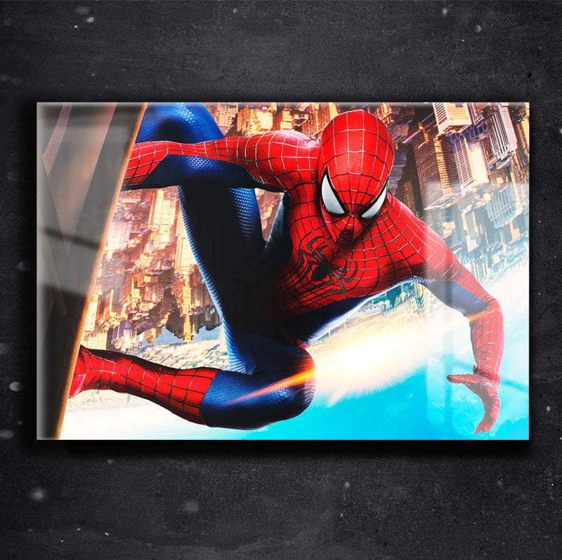 Quadro Metalizado Andrew Garfield Homem Aranha Placa Decorativa Brilhante