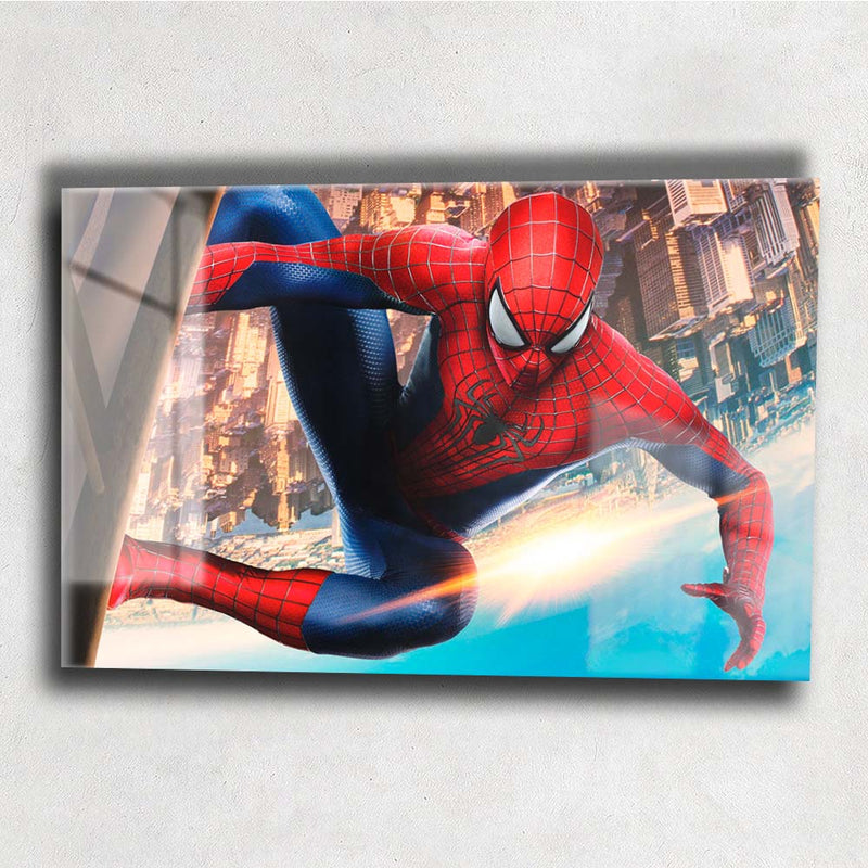 Quadro Metalizado Andrew Garfield Homem Aranha Placa Decorativa Brilhante