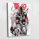 Quadro Metalizado Vilões My Hero Academia Anime
