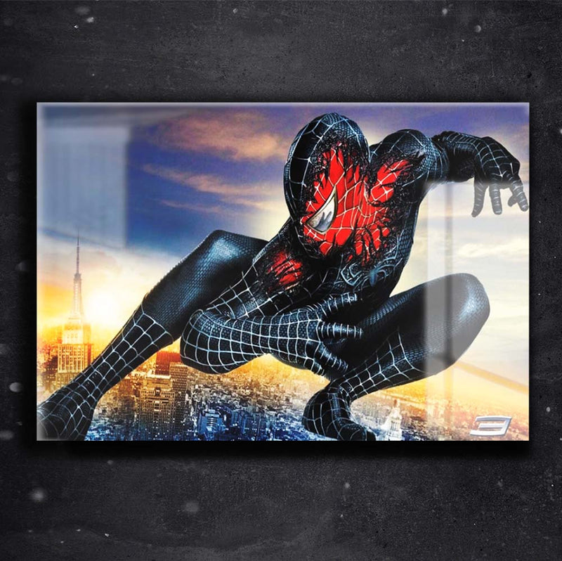 Quadro Metalizado Homem Aranha Venom Black Tobey