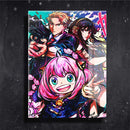 Quadro Metalizado Spy × Family Anya Loid Yor Anime