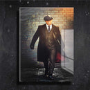 Quadro Metalizado Tommy Shelby Série Peaky Blinders Placa Decorativa Brilhante Thomas