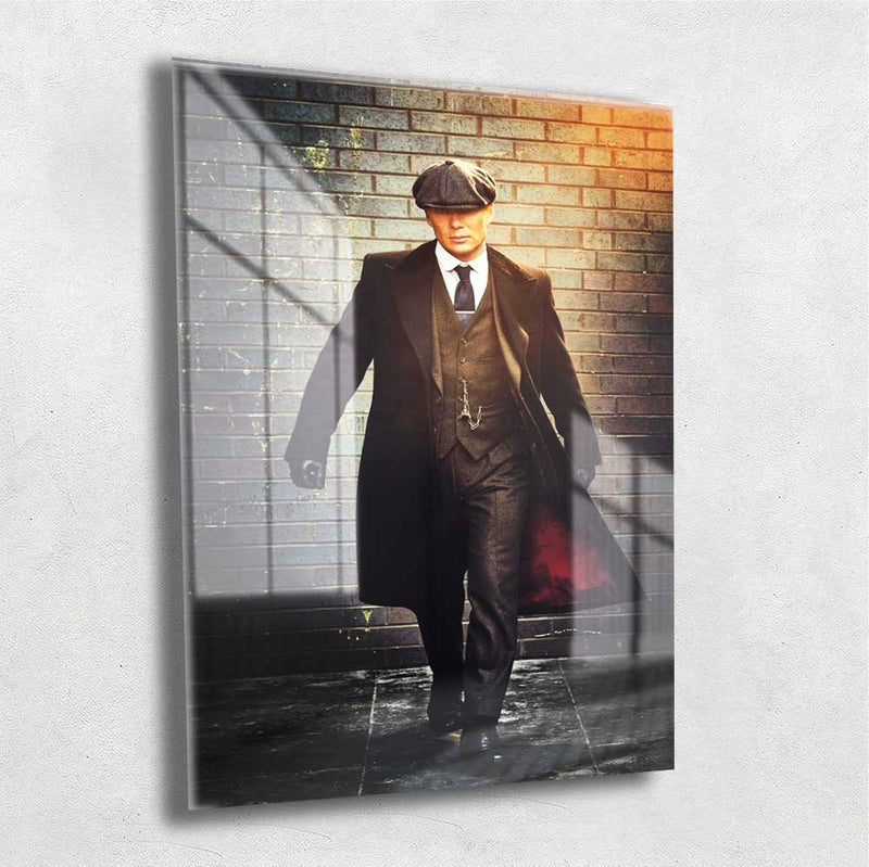 Quadro Metalizado Tommy Shelby Série Peaky Blinders Placa Decorativa Brilhante Thomas