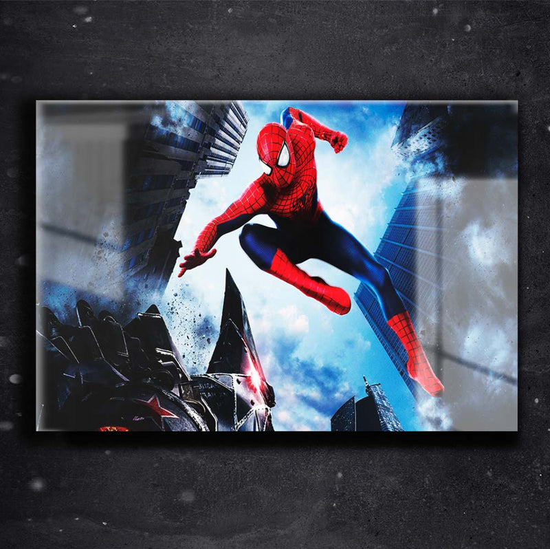 Quadro Metalizado Homem Aranha Andrew Garfield Rino